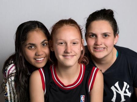 Potrait of Takani, Grace and Kasey